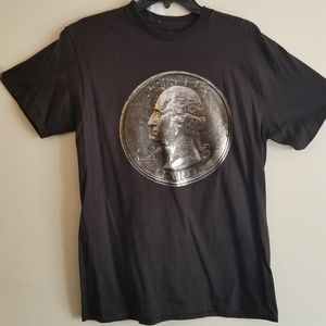 ENTITEE BRAND mens HUSTLE HARD black shirt MEDIUM